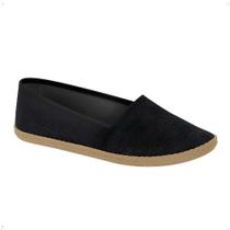 Sapatilha Feminina Moleca Ref.5287.297 - Preto Knit