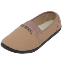 Sapatilha Feminina Molecas Confortável Brim Slider Tradicional Confort Elástico 520.59 Nude