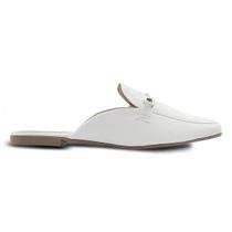 Sapatilha Feminina Mule Footz Bico Quadrado Rasteirinha Lisa