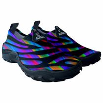 Sapatilha Feminina Onça Zebra Tenis Academia Praia Náutica Ciclismo Água Jetski Caiaque Sapatilha Feminina Onça Zebra Tenis Academia Praia Náutica Ciclismo Água Jetski Caiaque