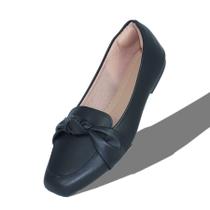 Sapatilha Feminina Preto Sapato Calçado Feminino Moda Sapatilha Feminina Preto Sapato Calçado Feminino Moda