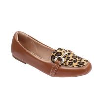 Sapatilha Feminina Quadrado Mocassim Casual Confort Macia Caramelo