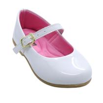 Sapatilha Feminina Rasteira Verniz Infantil Sapato Menina Daminha Dama De Honra