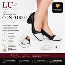 Sapatilha Feminina Salto Bloco Casual Conforto