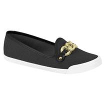 Sapatilha Feminina Slipper Preto Moleca 5109.787 Sapatilha Feminina Slipper Preto Moleca 5109.787