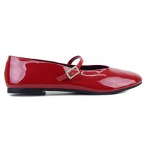 Sapatilha Feminina Sua Cia Verniz Vermelho - 8378