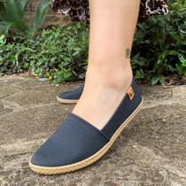 Sapatilha Feminina Tresse Santorini Preto-Moleca