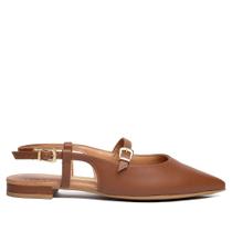 Sapatilha Feminina Vizzano Slingback Pelica Marrom