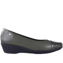 Sapatilha Feminina Zariff com Salto Anabela 1660005 Verde Militar