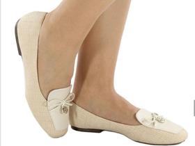 Sapatilha Feminino Mocassim. Cor Nude