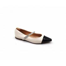 Sapatilha Feminino Via Uno 116517Swavv - OFF WHITE / PRETO VZ - 38