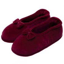 Sapatilha Flexível Plush com Laço PUFF - Bordô - 39/40