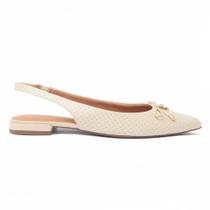 Sapatilha Giulia Domna Slingback Bico Fino Laço