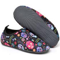 Sapatilha Infantil Aquático Caveira Náutica Aquática Antiderrapante