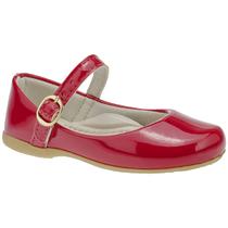 Sapatilha Infantil Basica Verniz Vermelho Menina 3001 - B2A KIDS