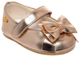 Sapatilha Infantil Bebe Laço Festas 5195bk