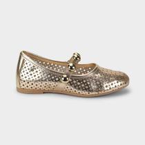 Sapatilha Infantil Bibi Ballerina Basic Dourada 1238044 Sapatilha Infantil Bibi Ballerina Basic Dourada 1238044