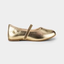 Sapatilha Infantil Bibi Ballerina Basic Dourada com Brilho Sapatilha Infantil Bibi Ballerina Basic Dourada com Brilho