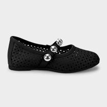 Sapatilha Infantil Bibi Ballerina Basic Preta 1238047 Sapatilha Infantil Bibi Ballerina Basic Preta 1238047