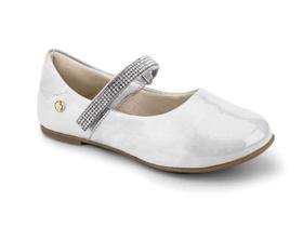 Sapatilha Infantil BIBI Ballerina Couro Strass Feminino