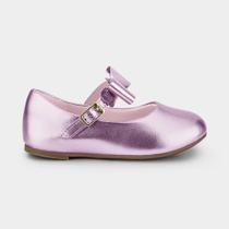 Sapatilha Infantil Bibi Ballerina Mini Rosa com Laço