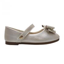 Sapatilha Infantil Brilhosa com Laço Klin Menina 152172000