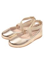 Sapatilha Infantil Elastico Dourado Bailarina 2012