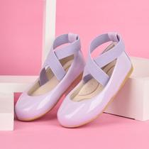 Sapatilha Infantil Elástico Verniz Dourado Menina 3012