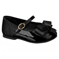 Sapatilha Infantil Feminina Boneca Verniz Glitter Preto Molekinha 2106.176 Sapatilha Infantil Feminina Boneca Verniz Glitter Preto Molekinha 2106.176