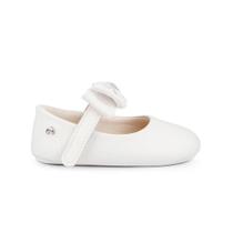 Sapatilha Infantil Feminina de Bebê com Laço e Faixa para Cabelo Pampili Nina