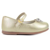 Sapatilha Infantil Feminina Klin Princesa Baby Dourada - 125