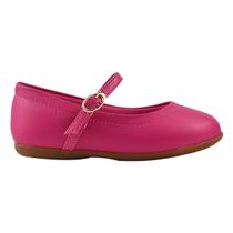 Sapatilha Infantil Feminina Rosa Pink Bico Arredondado