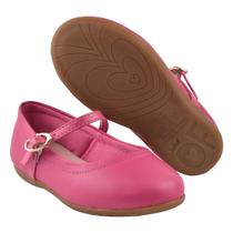 Sapatilha Infantil Feminina Rosa Pink Bico Arredondado