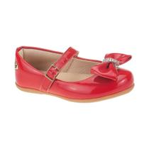 Sapatilha Infantil Fofura Verniz Vermelho Unipasso 102-07-207 Sapatilha Infantil Fofura Verniz Vermelho Unipasso 102-07-207