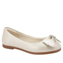 Sapatilha infantil klin princesa kids 151 off white peroliz