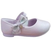 Sapatilha Infantil Klin Princesa Mini 152 Laço Lavanda