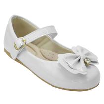 Sapatilha Infantil laço Branco Confortavel 2009