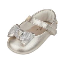 Sapatilha Infantil Menina Bebê Laço Strass Nina Pampili Sapatilha Infantil Menina Bebê Laço Strass Nina Pampili