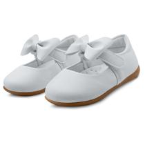 Sapatilha Infantil Menina Boneca MzKid Laço Bebê Branca Sapatilha Infantil Menina Boneca MzKid Laço Bebê Branca