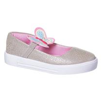 Sapatilha infantil menina, calce fácil com enfeite de borboleta , ideal para festinhas, escola e passeios Sapatilha infantil menina, calce fácil com enfeite de borboleta , ideal para festinhas, escola e passeios