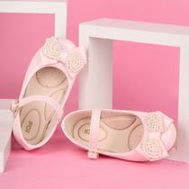 Sapatilha Infantil Menina Casual Confortável laço Com Perolas 2005