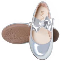 Sapatilha Infantil Menina Casual Festa Laço Pérola