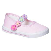Sapatilha Infantil Menina Delicada Antiderrapante Flores