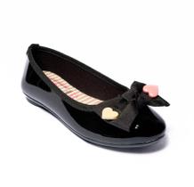 Sapatilha Infantil Menina Molekinha Corações Preto 01 Multicolor 2502387