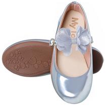 Sapatilha Infantil Menina Social Festa Laço Strass