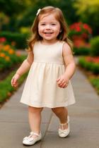 Sapatilha Infantil Menina Strass Pérola + Laço Cabelo