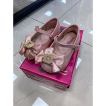 Sapatilha Infantil Molekinha Laço Branca Preta e Rosa Sapatilha Infantil Molekinha Laço Branca Preta e Rosa