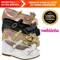 Sapatilha Infantil Molekinha Laço e Fivela Macia Brilho Original Sapatilha Infantil Molekinha Laço e Fivela Macia Brilho Original