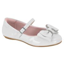 Sapatilha Infantil Molekinha Menina Com Laço E Strass Verniz Sapatilha Infantil Molekinha Menina Com Laço E Strass Verniz