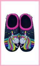 Sapatilha Infantil Neoprene Antiderrapante - Unicornio fitas Sapatilha Infantil Neoprene Antiderrapante - Unicornio fitas